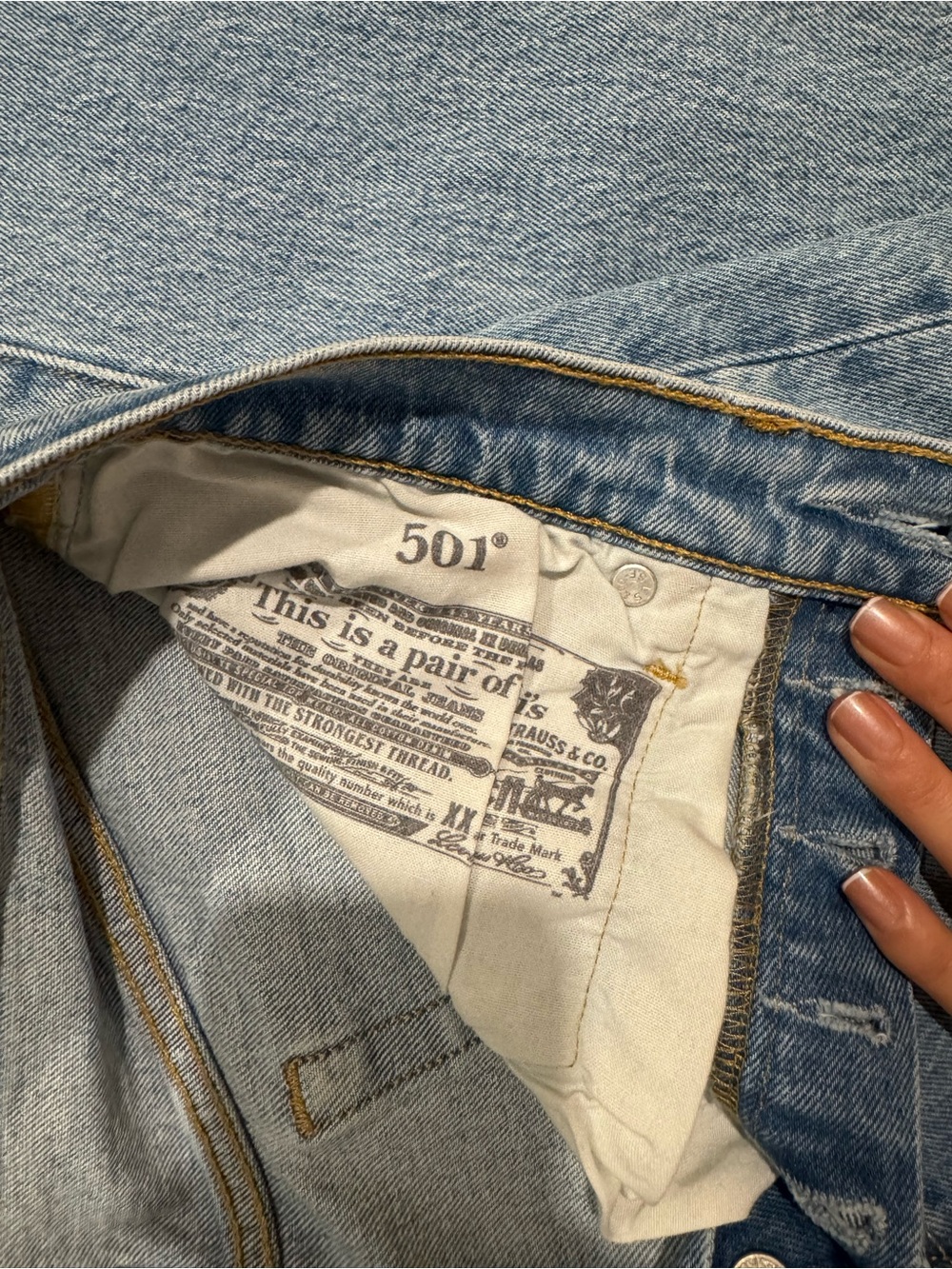 Levi's Women's Light Blue Ripped Boyfriend Jeans - Picture 3 of 4